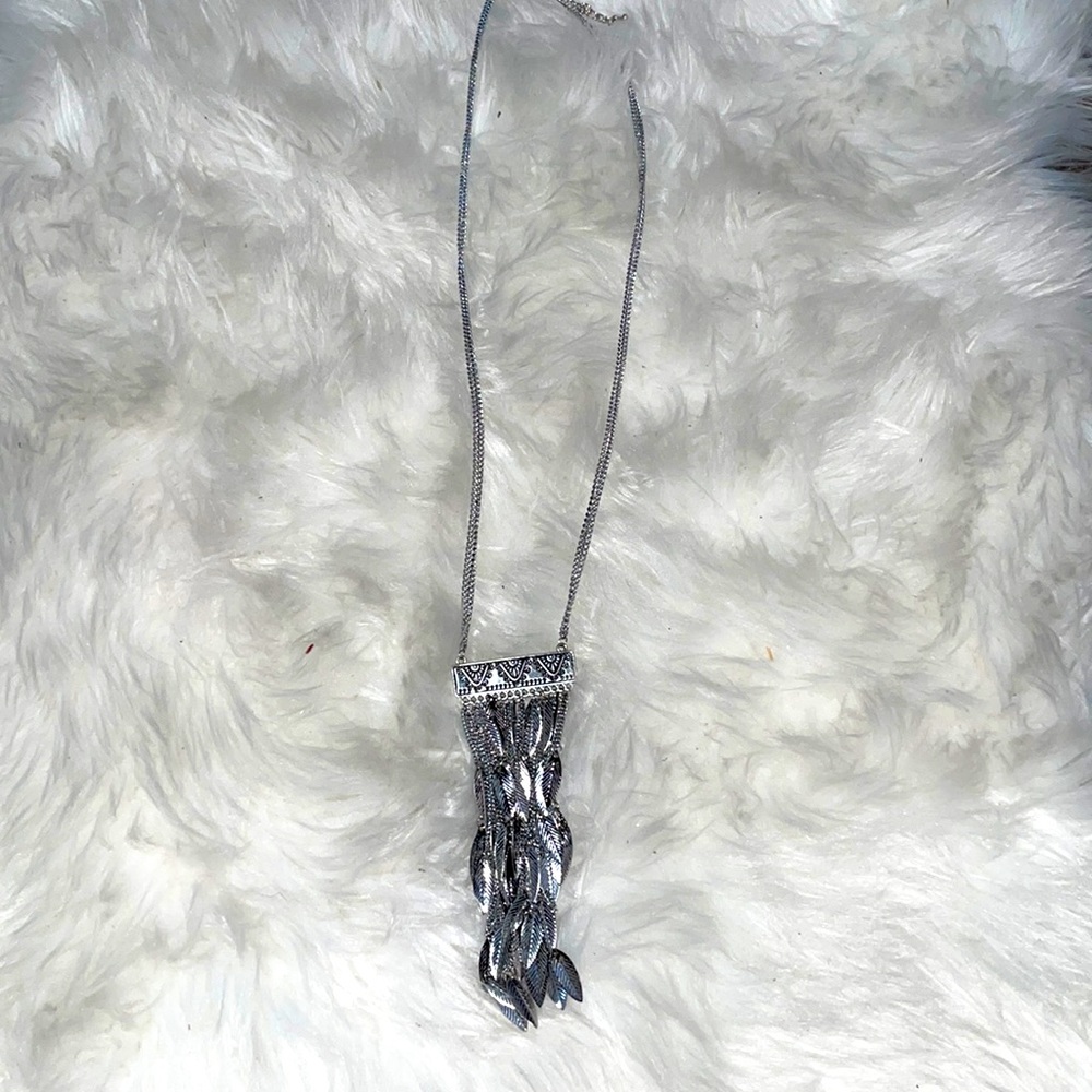 Long Silver Necklace